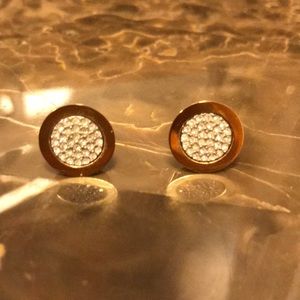 Gold toned Michael Kors Stud Earrings